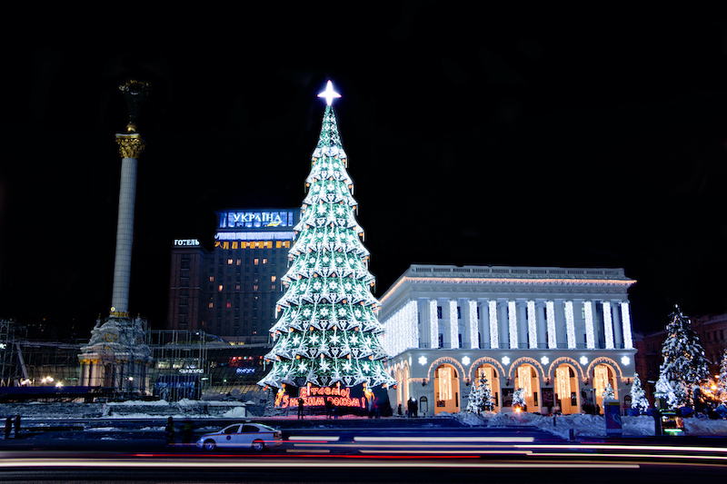 Main Christmas tree of Ukraine 2013 — Lumiere | Light illumination | Ukraine